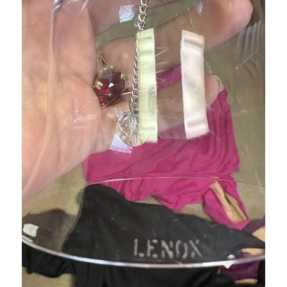 Vintage LENOX Etched Clear Crystal Glass 6" Bell - Picture 3 of 9